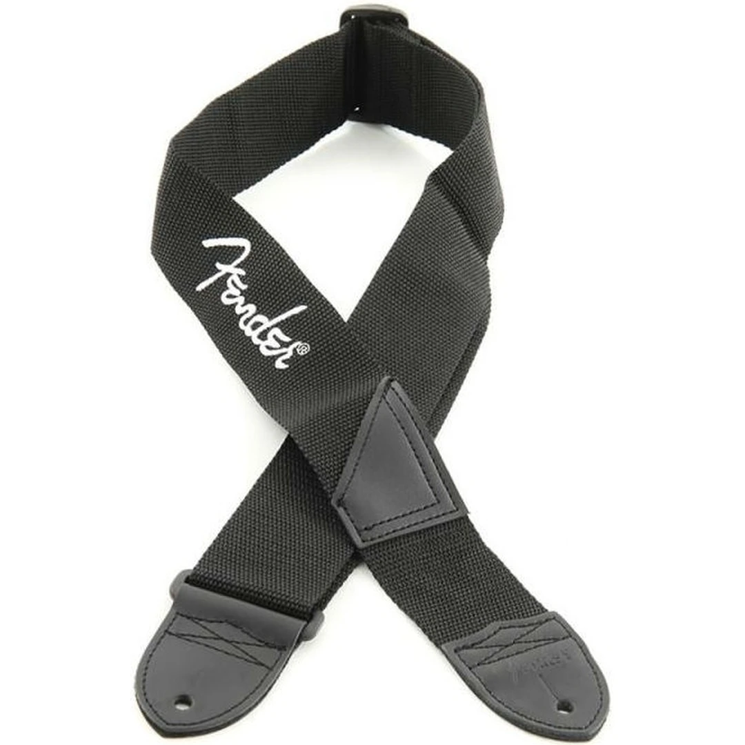 Ремень для гитары Fender Black Strap/Grey Logo