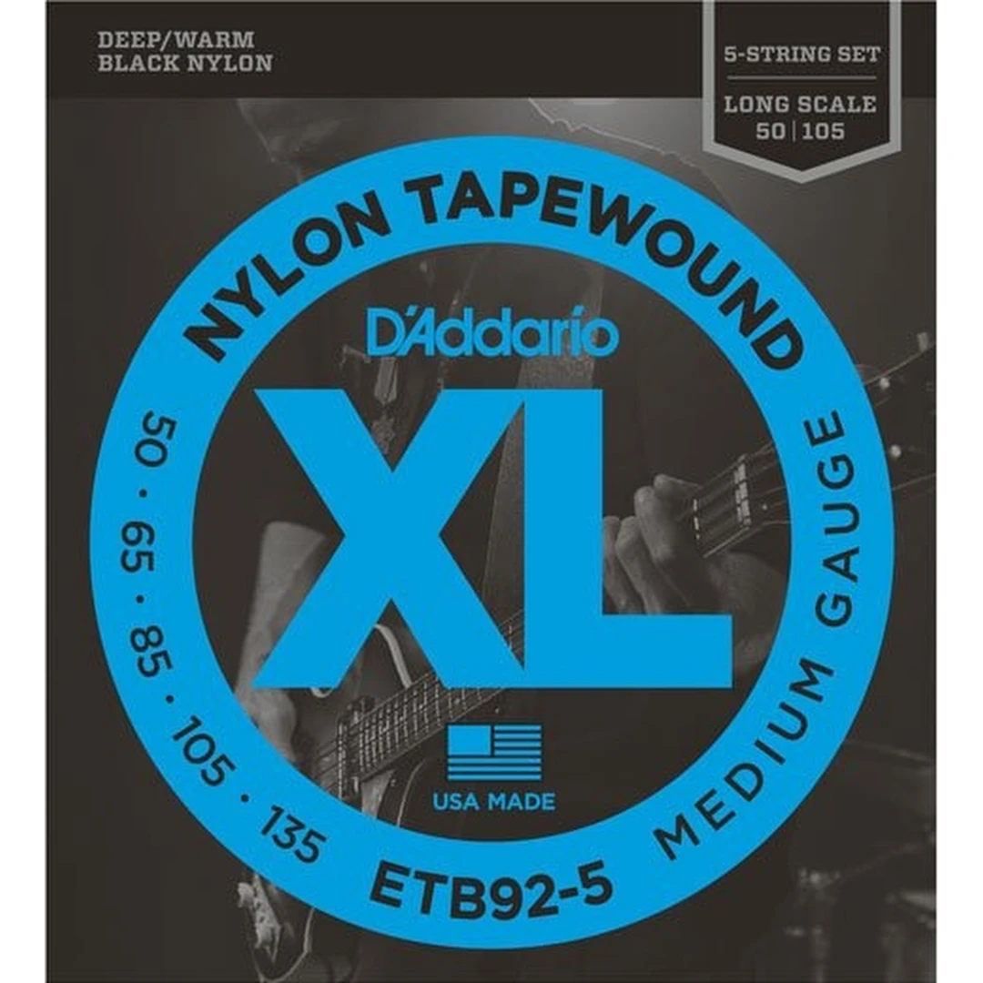 Струны для бас-гитары D’Addario ETB92-5 50-135