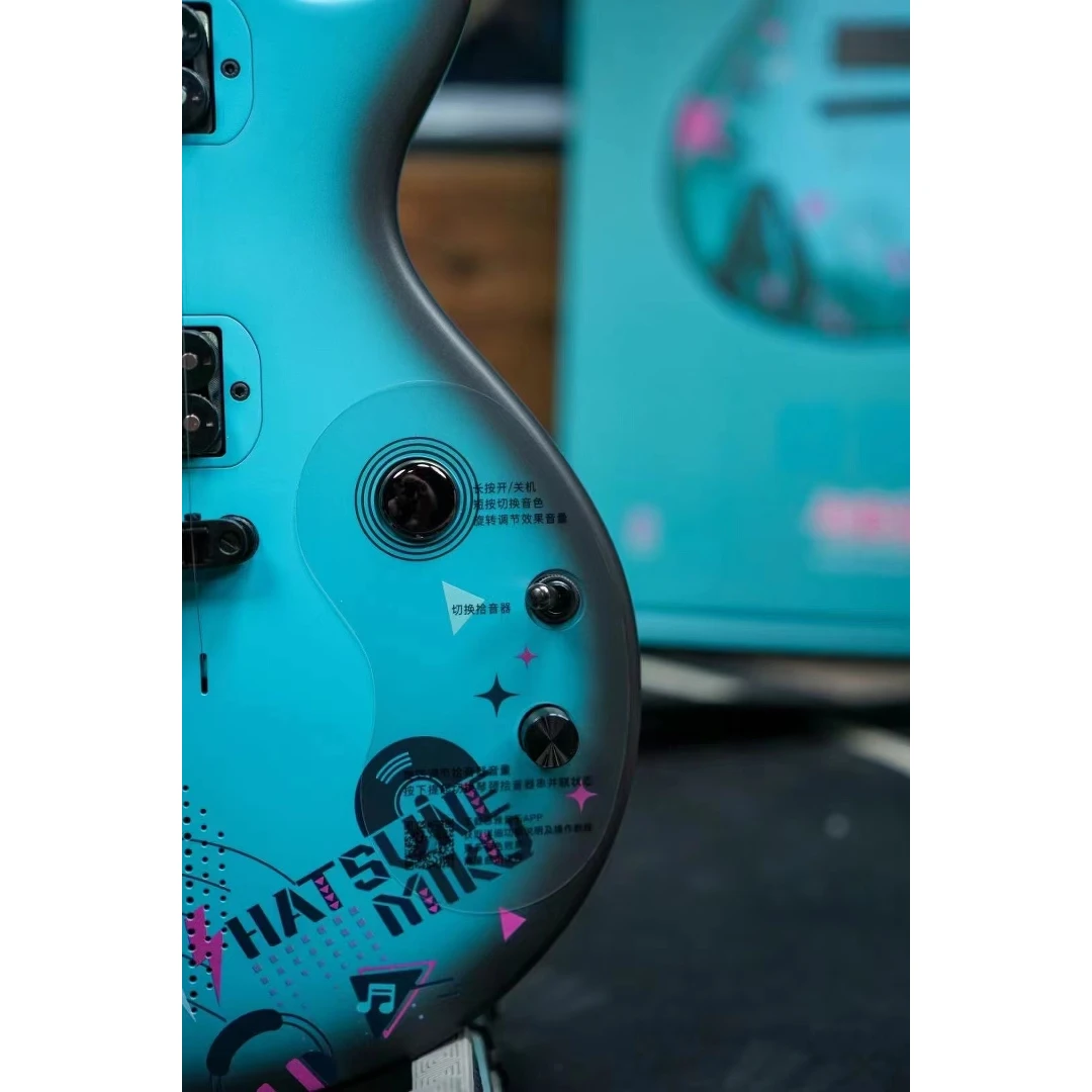 Смарт электрогитара Enya NOVA GO Sonic/Hatsune Miku/BL + набор аксессуаров