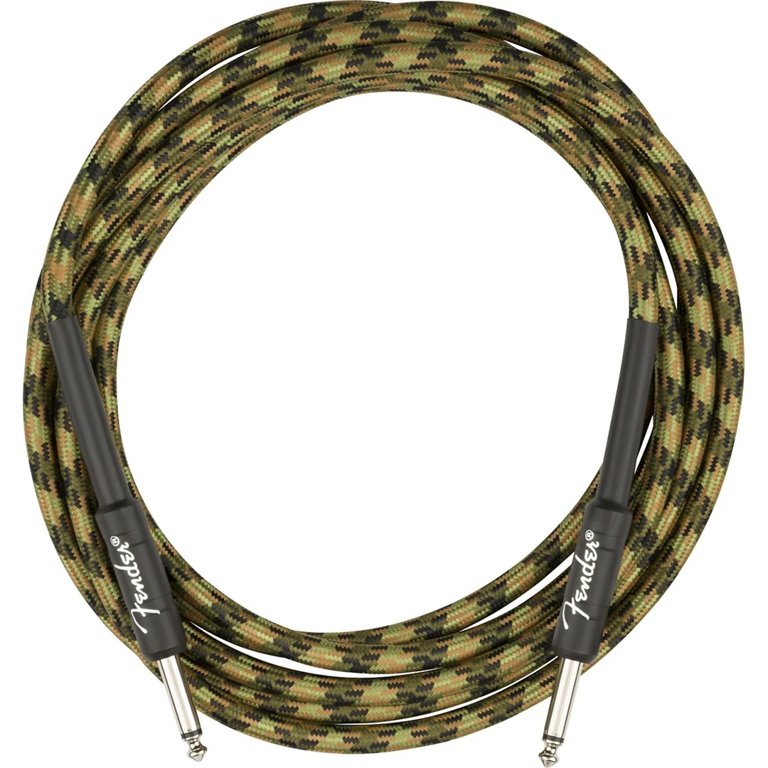 Инструментальный кабель Fender Professional Series Instrument Cable Straight/Straight 10" Woodland Camo