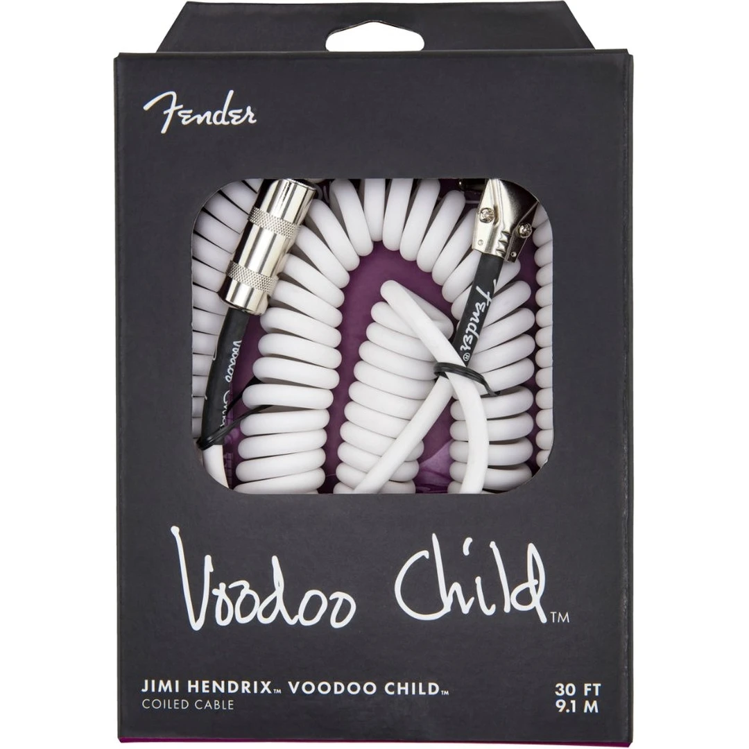 Инструментальный кабель Fender Jimi Hendrix Voodoo Child Cable 30" White