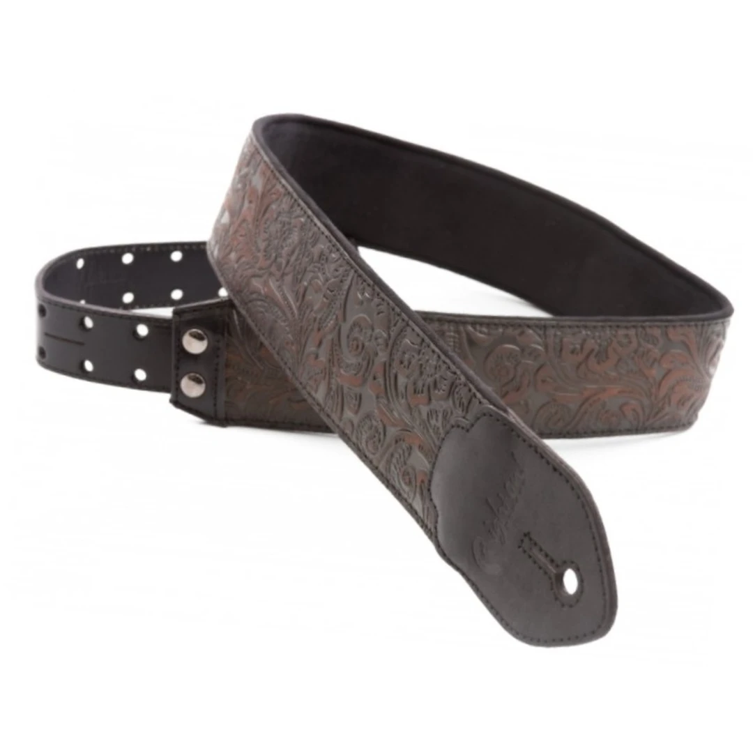 Ремень для гитары RightOn Straps On Leathercraft Blackguard Black
