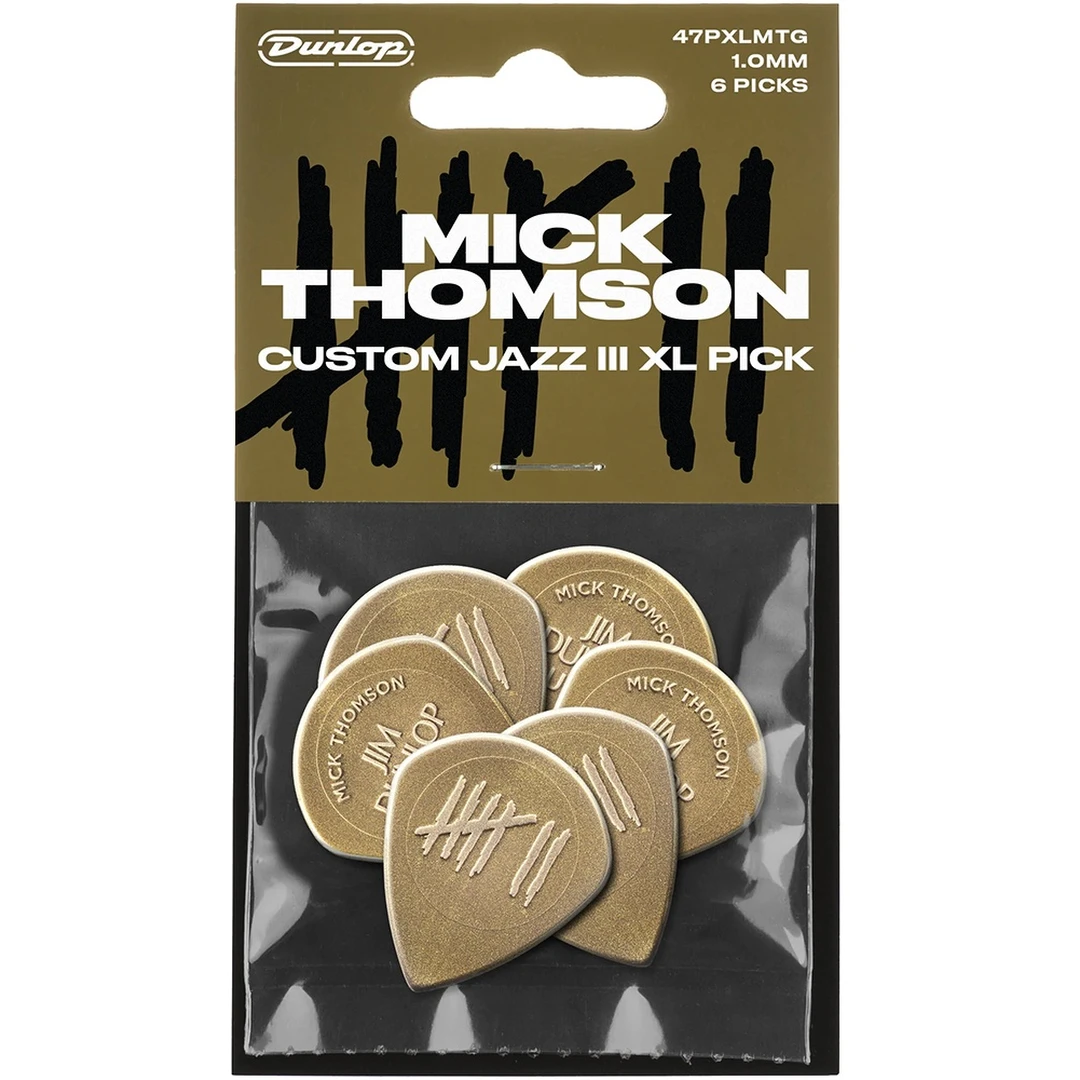 Набор медиаторов Dunlop 47PXLMTG Mick Thomson Custom Jazz III XL