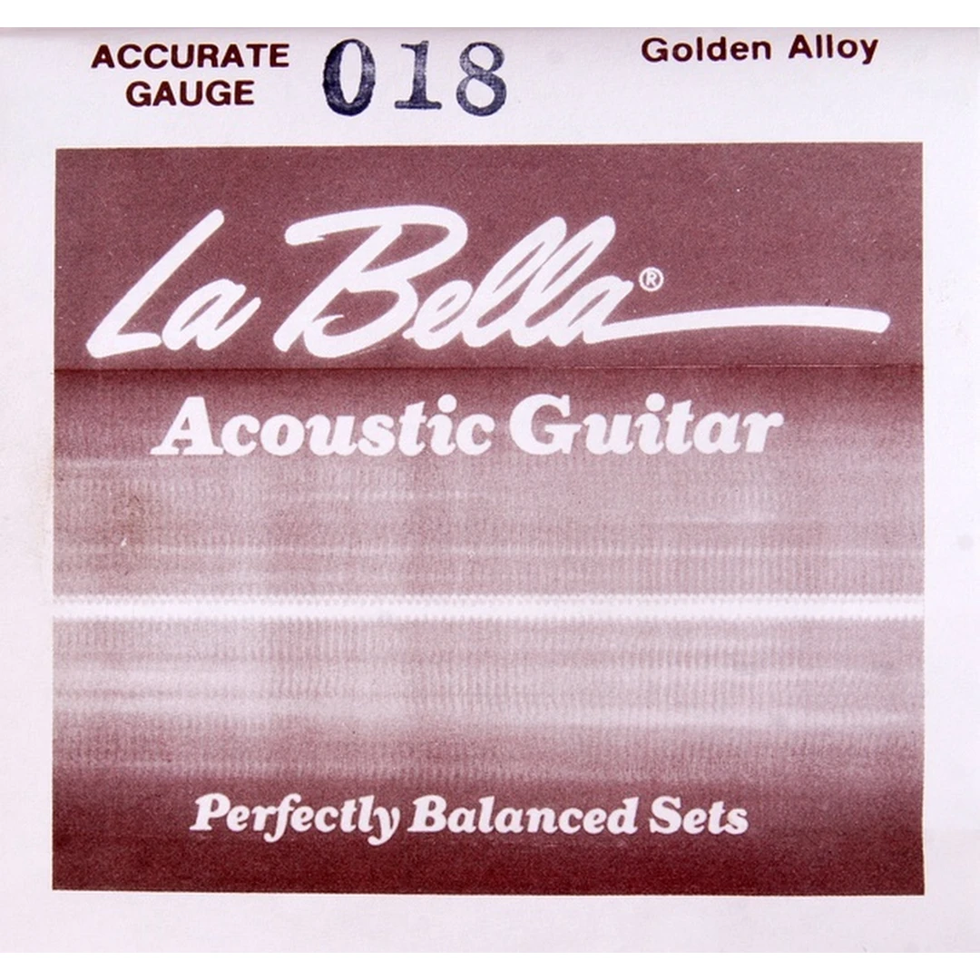 Струна для акустической гитары La Bella GW018