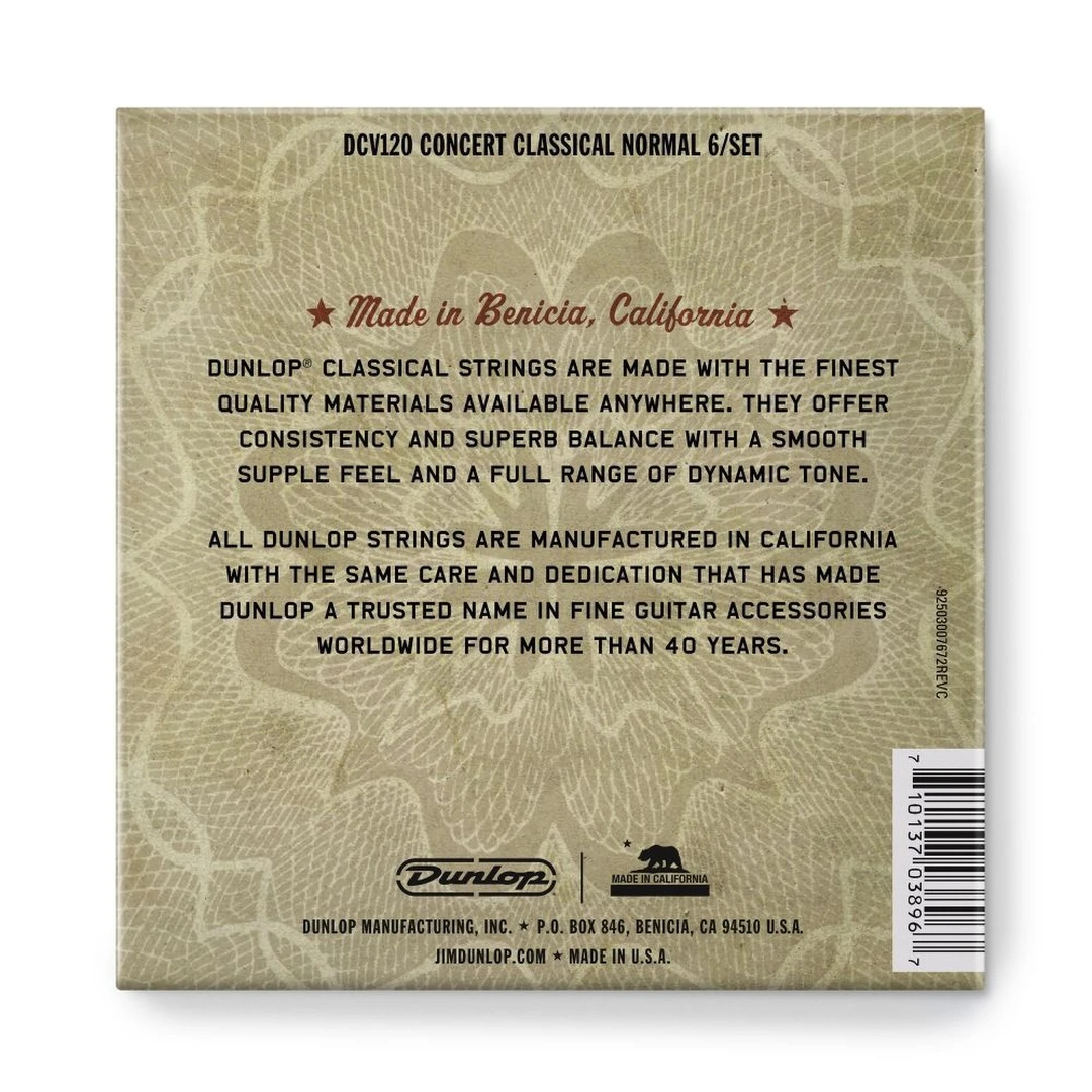 Струны для классической гитары Dunlop DCV120 Concert