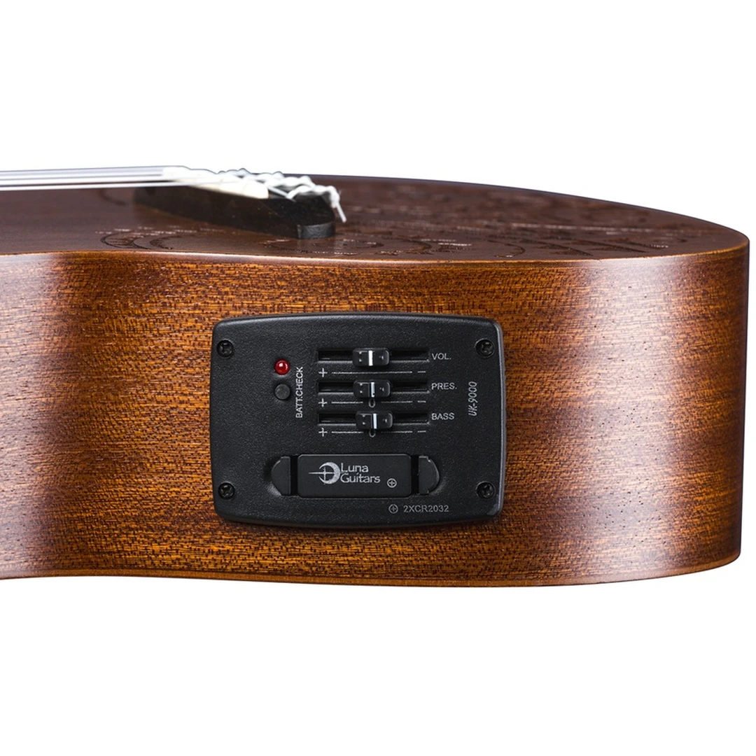 Укулеле Luna UKE Tattoo Mahagony Concert w/Preamp