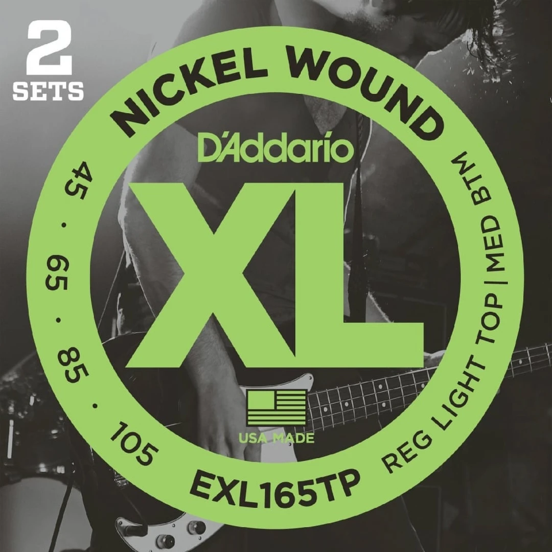 Струны для бас-гитары D’Addario EXL165TP 45-105