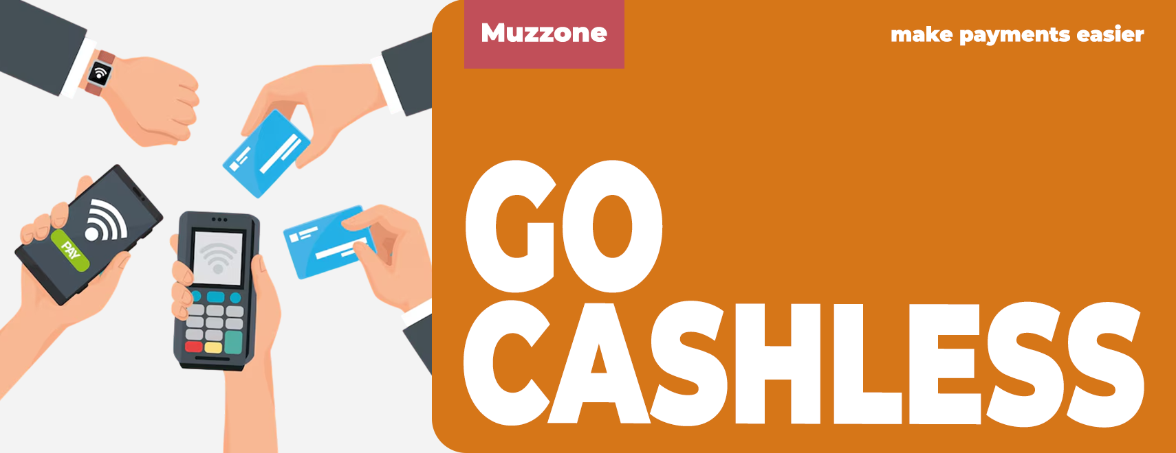Баннер безналичного расчета Muzzone