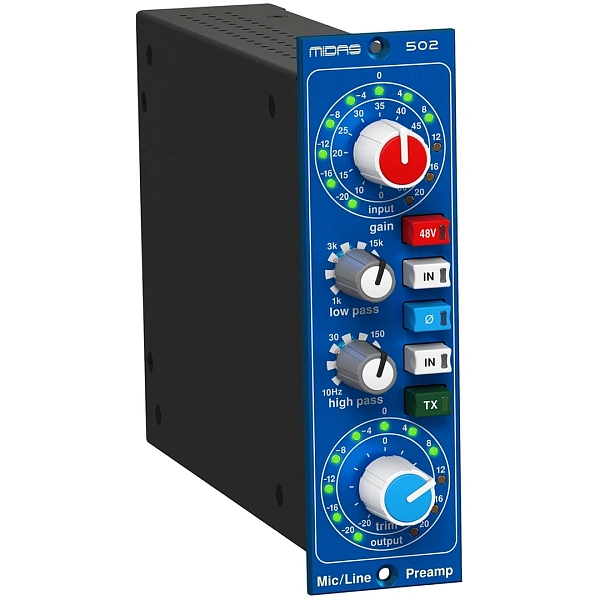 Предусилитель для микрофона Midas Microphone Preamplifier 502 V2