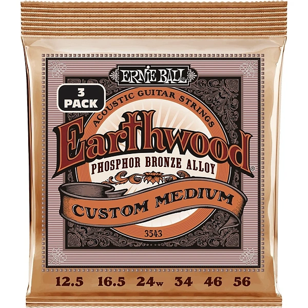 Струны для акустической гитары Ernie Ball 3543 12.5-56