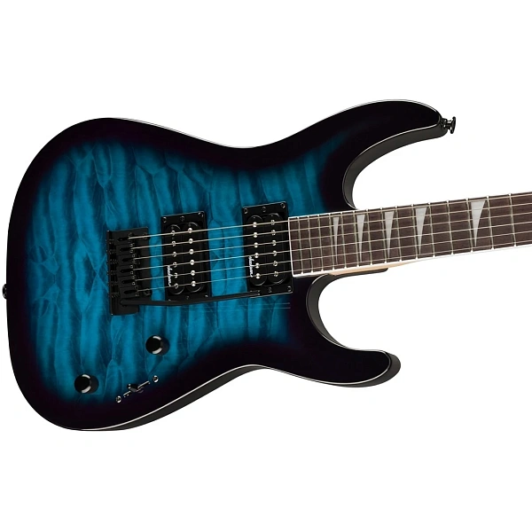 Электрогитара Jackson JS20 Dinky DKQ 2PT AH Transparent Blue
