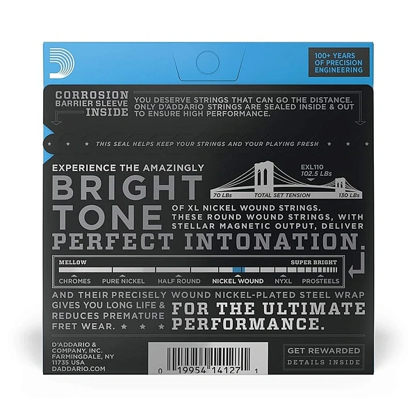 Струны для электрогитары D'Addario ESXL110 10-46