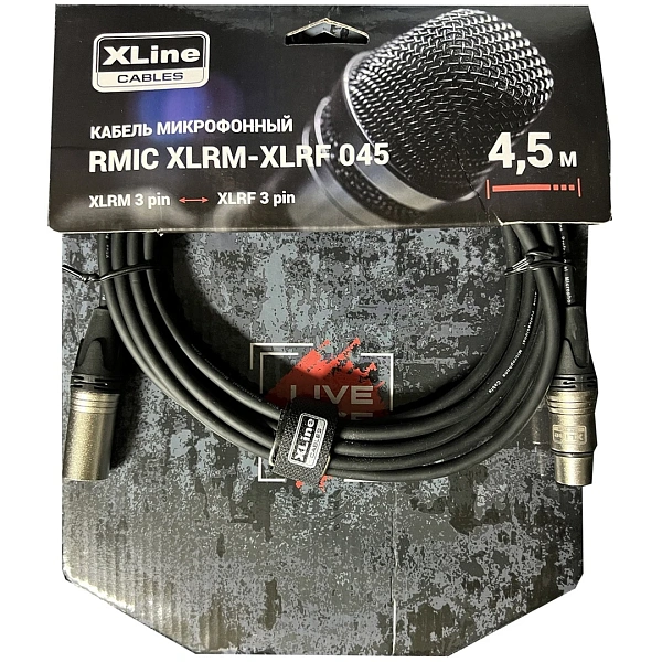 Микрофонный кабель Xline RMIC XLRM-XLRF 045