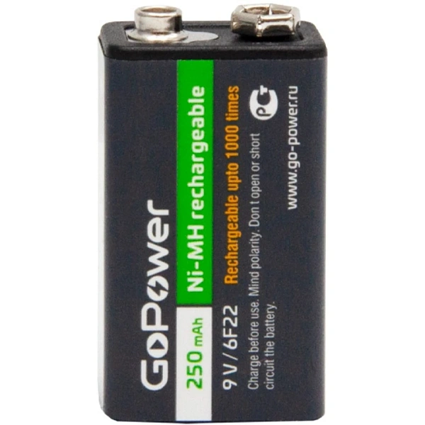 Аккумулятор GoPower 00-00017020 6F22 Ni-MH
