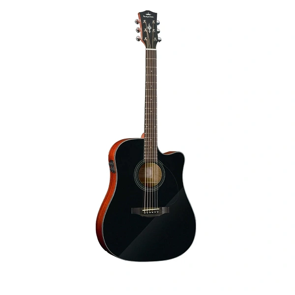 Трансакустическая гитара Kepma EDCE K10 Black Matt