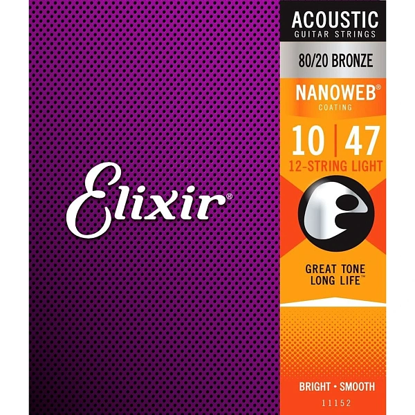 Струны для 12-ти струнной гитары Elixir 11152 10-47