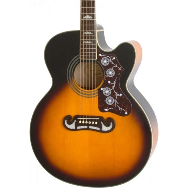 Электроакустическая гитара Epiphone EJ-200CE Vintage Sunburst