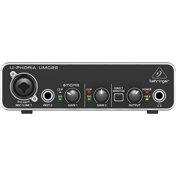 Аудиоинтерфейс Behringer UMC22