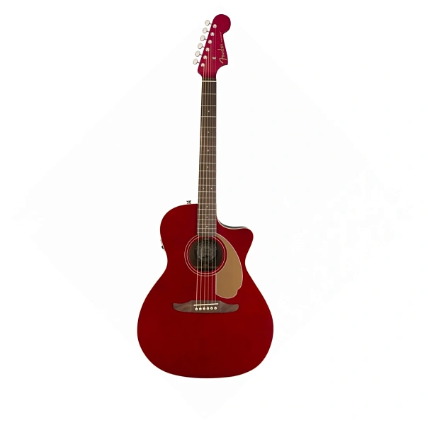 Электроакустическая гитара Fender Newporter Player WN Candy Apple Red