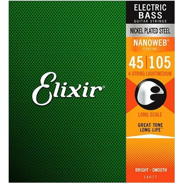 Струны для бас-гитары Elixir 14077 45-105 4-Strings