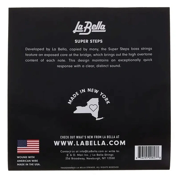 Струны для бас-гитары La Bella SS40-CB 29-118