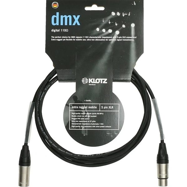 Цифровой кабель Klotz DMX5DK1S1000