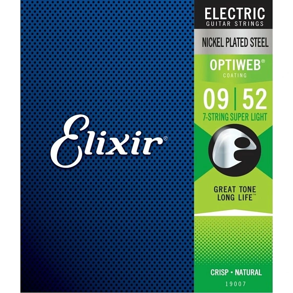 Струны для электрогитары Elixir 19007 9-52 7-String