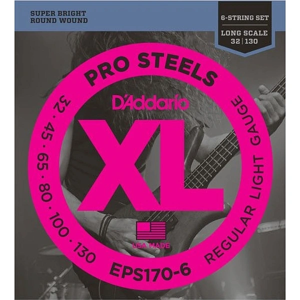 Струны для бас-гитары D'Addario EPS170-6 32-130
