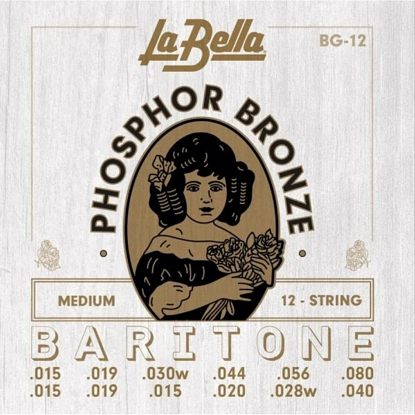 Струны для 12-ти струнной гитары La Bella BG-12