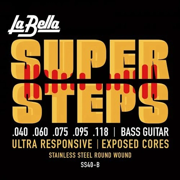Струны для бас-гитары La Bella SS40-B 40-118