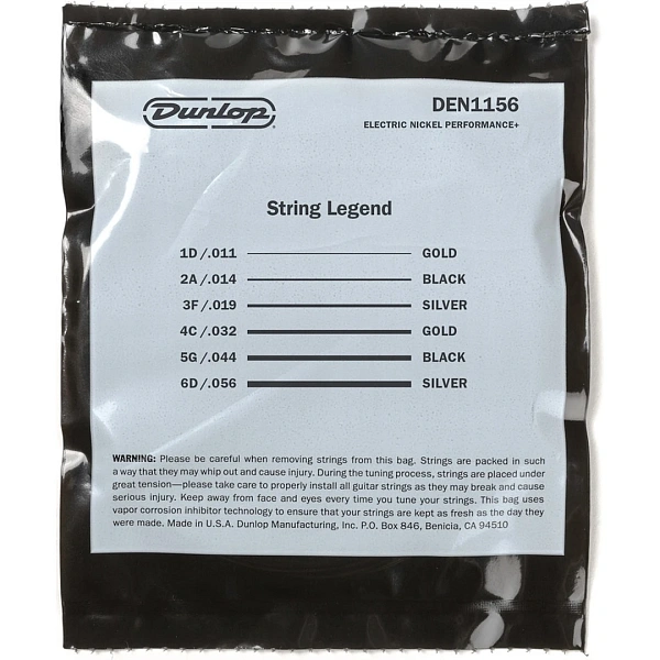 Струны для электрогитары Dunlop DEN1156 11-56