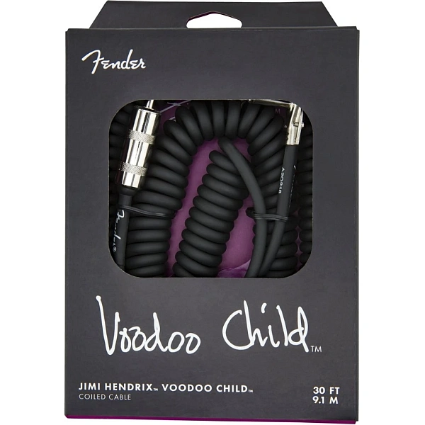 Инструментальный кабель Fender Jimi Hendrix Voodoo Child Cable 30" Black