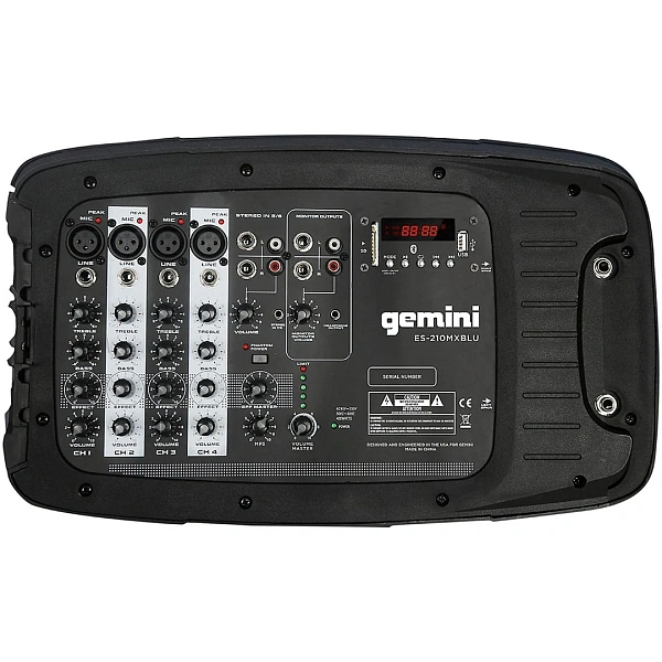 Комплект звукового оборудования Gemini ES-210MXBLU-ST
