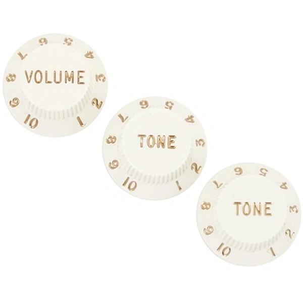 Ручки потенциометров Fender Knobs Stratocaster Parchment Set