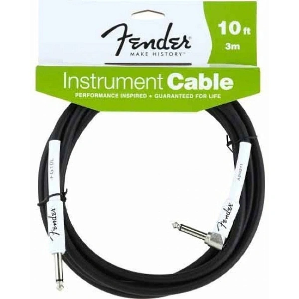Инструментальный кабель Fender 10' Angle Instrument Cable Black