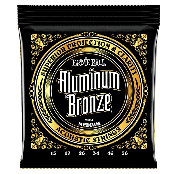 Струны для акустической гитары Ernie Ball 2564 Aluminum Bronze 13-56