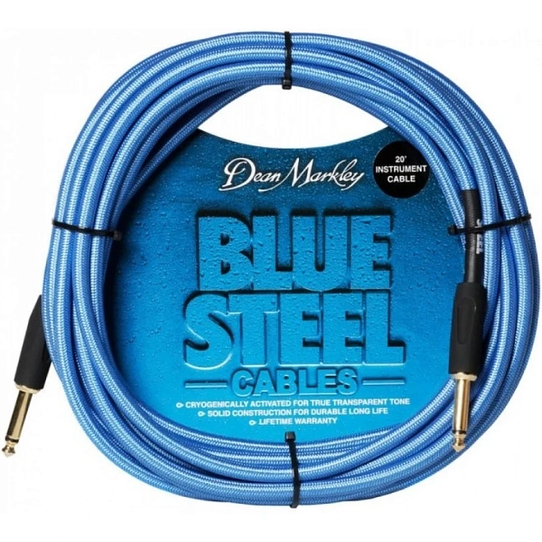 Инструментальный кабель Dean Markley BSIN20S Blue Steel