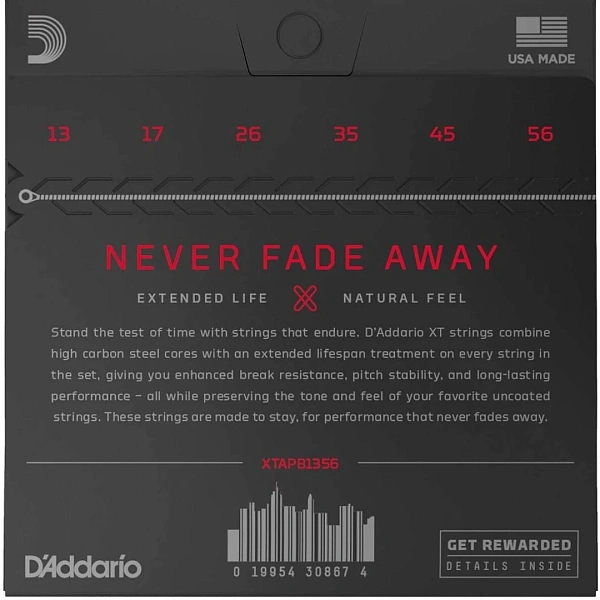 Струны для акустической гитары D'Addario XTAPB1356 13-56