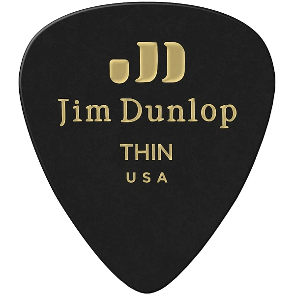 Набор медиаторов Dunlop 483P03TH Celluloid Black Thin