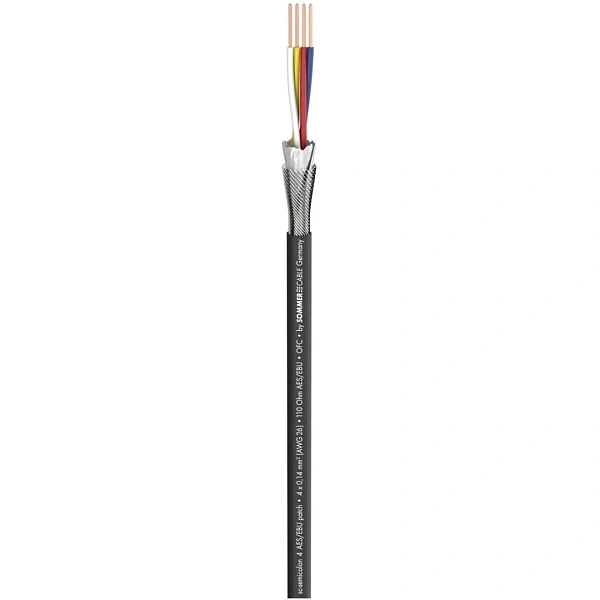 Цифровой кабель Sommercable 520-0141 SC-Semicolon 4 AES/EBU Black
