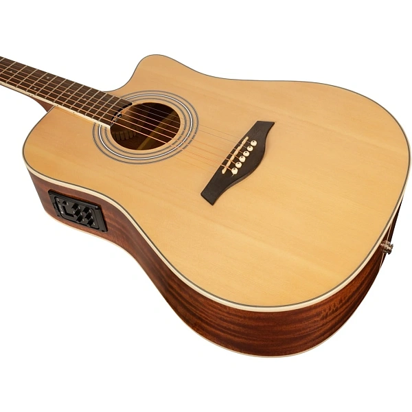 Электроакустическая гитара Rockdale Aurora D6 C NAT E Gloss