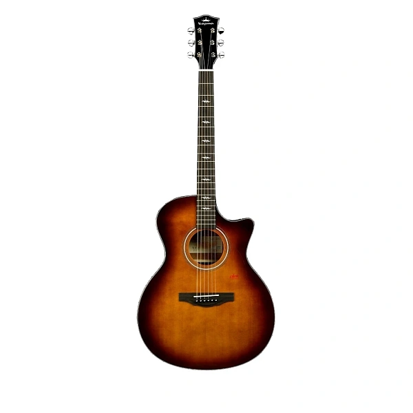 Трансакустическая гитара Kepma F1E-GA Cherry Sunburst