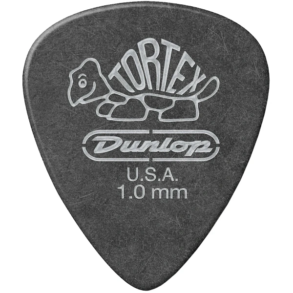 Медиатор Dunlop 488R1.0 Tortex Pitch Black Standard 1.0