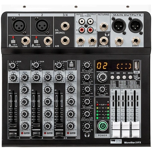 Микшерный пульт Echo Acoustic MicroStar 21FX
