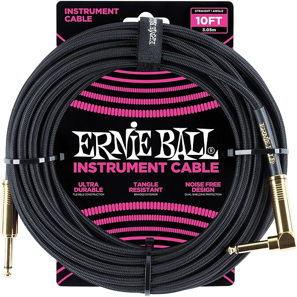 Инструментальный кабель Ernie Ball P06081 Black