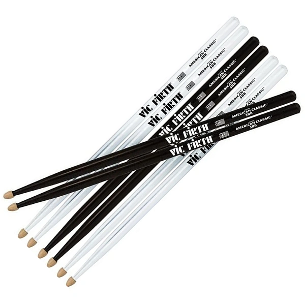 Набор барабанных палочек Vic Firth P5BW.2-5BB.2