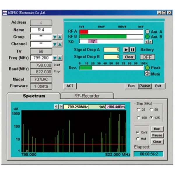 Программное обеспечение Mipro DVU Receivers PC Management Software