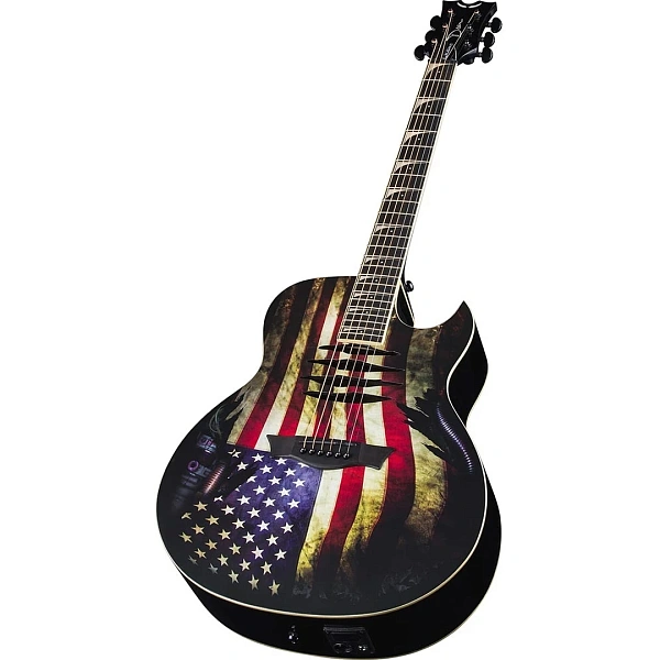 Электроакустическая гитара Dean Mako Dave Mustaine A/E USA Flag