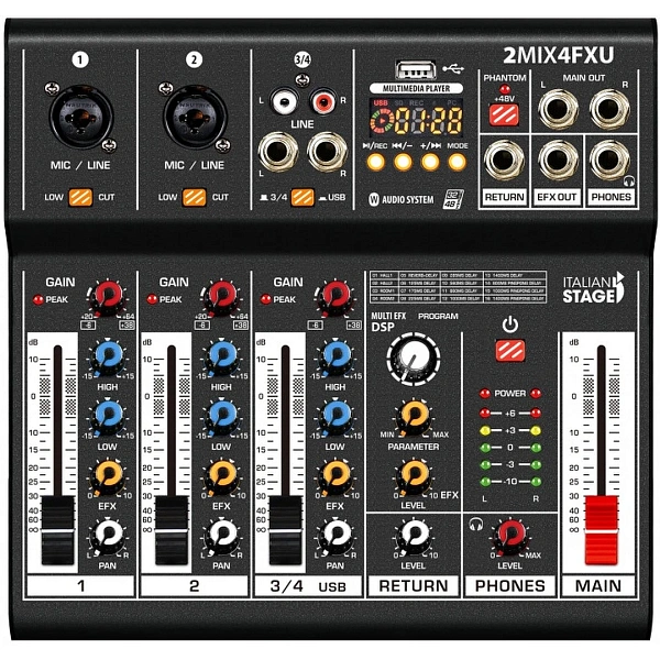 Микшерный пульт Italian Stage IS 2MIX4FXU