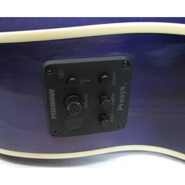 Электроакустическая гитара Luna Flower Passionfruit QM Lefty